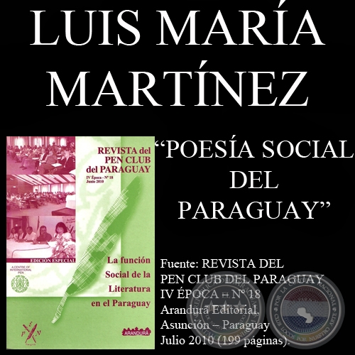 POESÍA SOCIAL DEL PARAGUAY - Ponencia de LUIS MARÍA MARTÍNEZ