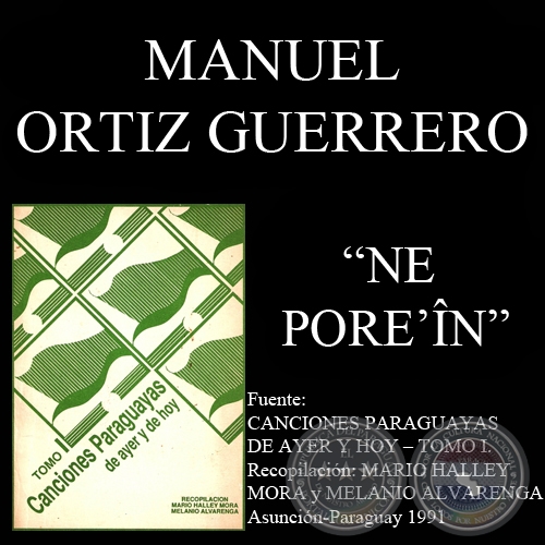 NE POREN - Cancin de MANUEL ORTIZ GUERRERO