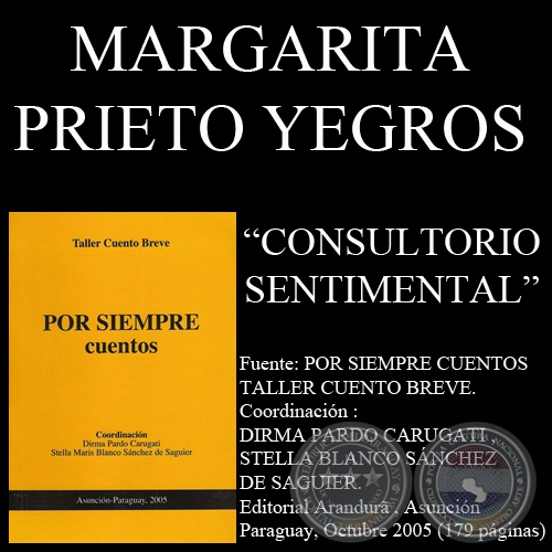 CONSULTORIO SENTIMENTAL (Cuento de MARGARITA PRIETO YEGROS)