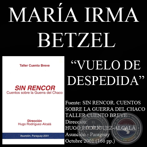 VUELO DE DESPEDIDA - Cuento de MARA IRMA BETZEL