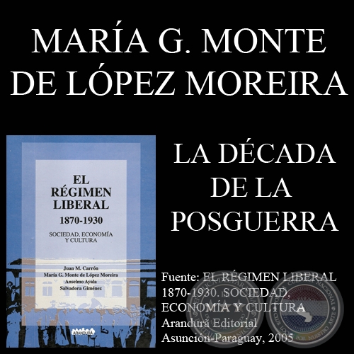 LA DCADA DE LA POSGUERRA 1870 - 1880 - MARA G. MONTE DE LPEZ MOREIRA
