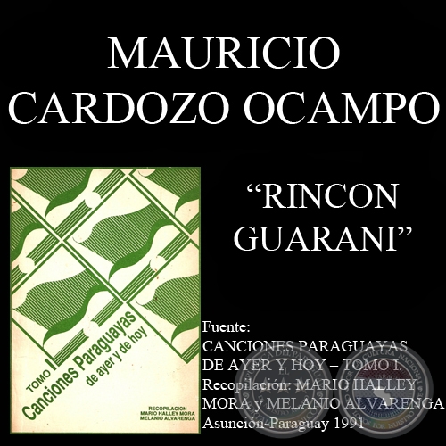 RINCON GUARANI - Polca de MAURICIO CARDOZO OCAMPO