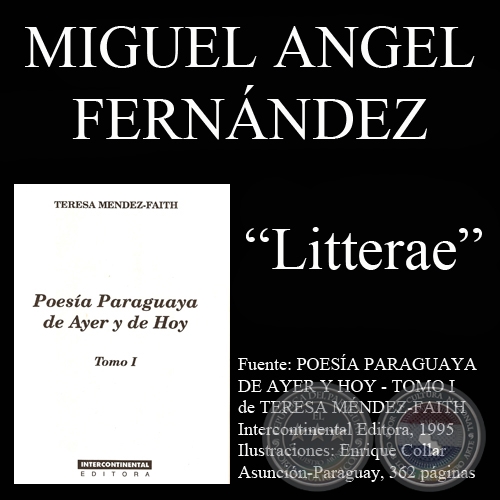 LITTERAE (Poesía de Miguel Angel Fernández)