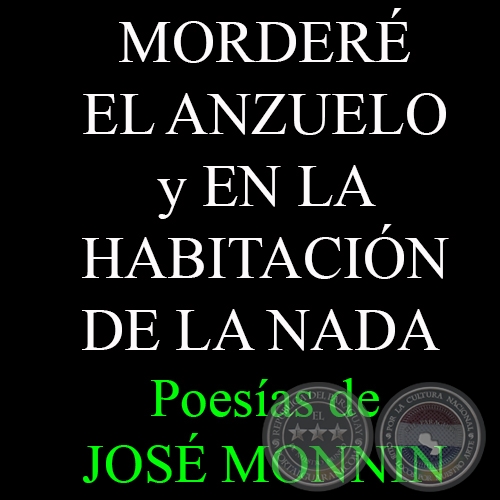 MORDERÉ EL ANZUELO y EN LA HABITACIÓN DE LA NADA - Poesías de JOSÉ MONIN