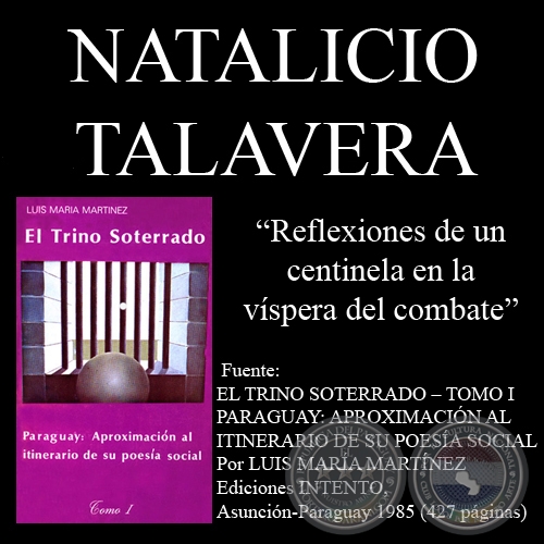 REFLEXIONES DE UN CENTINELA - Poesía de NATALICIO TALAVERA