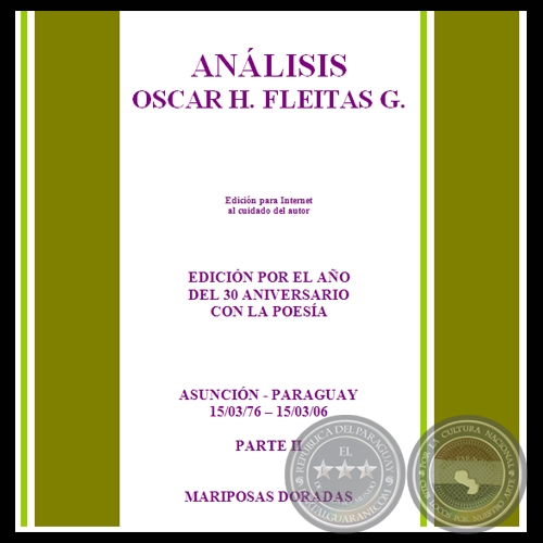 ANÁLISIS - MARIPOSAS DORADAS (Poemario de Oscar Fleitas Gómez)