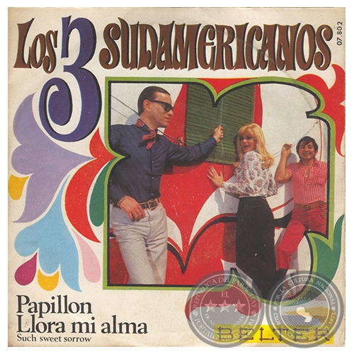 PAPILLON - LOS 3 SUDAMERICANOS - AÑO 1970