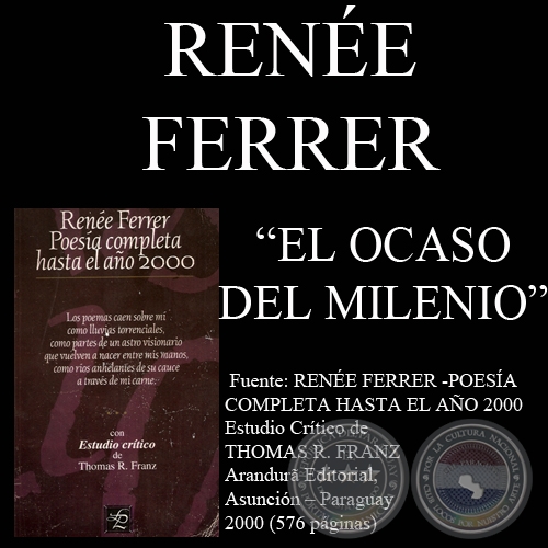 EL OCASO DEL MILENIO - Poesía de RENÉE FERRER