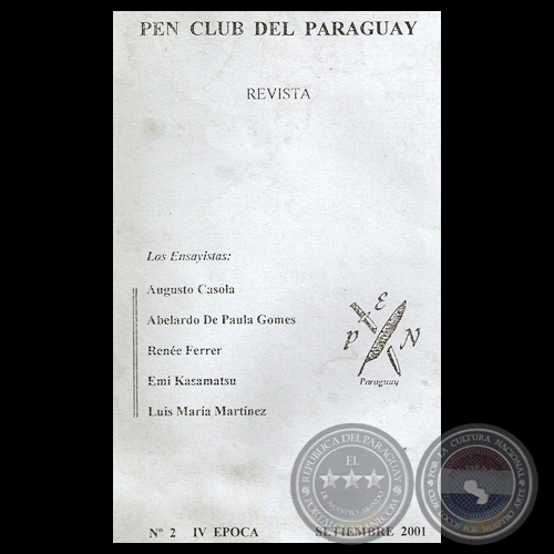 REVISTA DEL PEN CLUB DEL PARAGUAY, 2001 - N° 2 – IV EPOCA