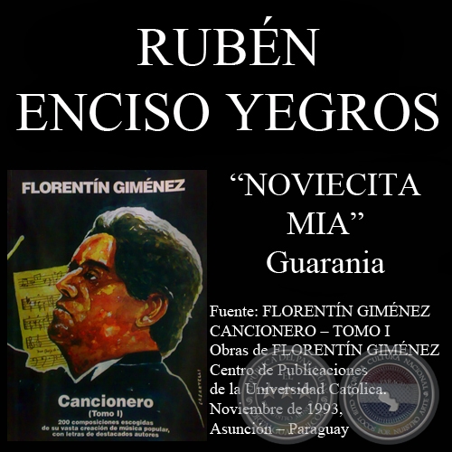 NOVIECITA MÍA (Guarania, letra de RUBÉN ENCISO YEGROS)