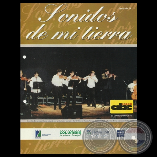 SONIDOS DE MI TIERRA - FASCÍCULO Nº 33 - LORENZO ÁLVAREZ, CASTO DARIO MARTÍNEZ y ELADIO GONZÁLEZ