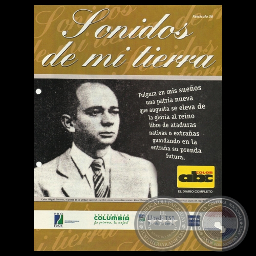 SONIDOS DE MI TIERRA - FASCÍCULO Nº 36 - CARLOS MIGUEL JIMÉNEZ