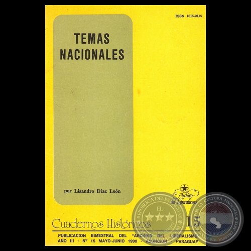 TEMAS NACIONALES, 1990 - Por LISANDRO DÍAZ LEÓN