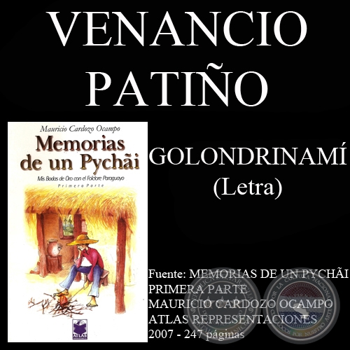 GOLONDRINAMÍ - Letra: VENANCIO PATÍÑO - Música: MAURICIO CARDOZO OCAMPO 