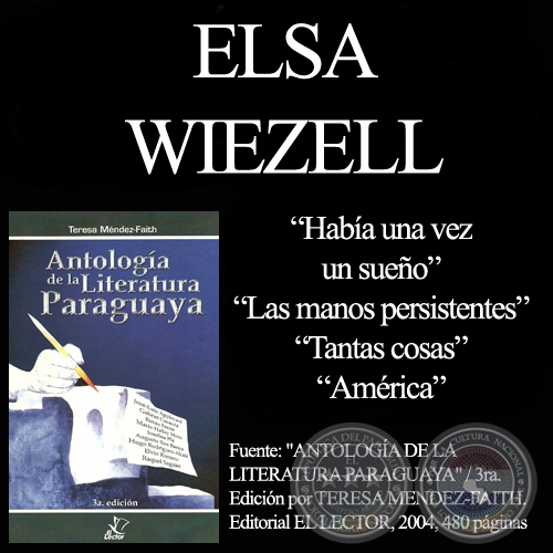 HABIA UNA VEZ UN SUEÑO, LAS MANOS PERSISTENTES, TANTAS COSAS y AMÉRICA - Poesías de ELSA WIEZELL - Año 1998