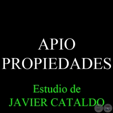 APIO - PROPIEDADES - Estudio de JAVIER CATALDO