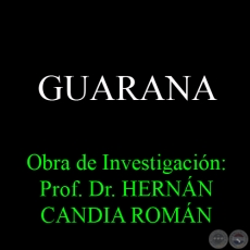 GUARANA - Obra de Investigacin: Prof. Dr. HERNN CANDIA ROMN