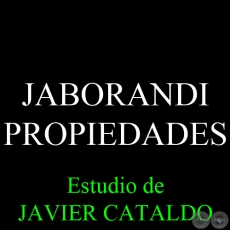 JABORANDI - PROPIEDADES - Estudio de JAVIER CATALDO 