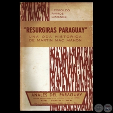 RESURGIDÁS PARAGUAY - Oda de MARTÍN MAC MAHON - Conferencia de LEOPOLDO RAMOS GIMÉNEZ