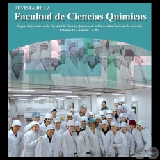 VOLUMEN 10 NÚMERO 1 AÑO 2012 - REVISTA de la FACULTAD de CIENCIAS QUÍMICAS