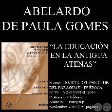 LA EDUCACIÓN EN LA ANTIGUA ATENAS (Ensayo de ABELARDO DE PAULA GOMES)