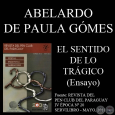 EL SENTIDO DE LO TRÁGICO - Ensayo de ABELARDO DE PAULA GÓMES