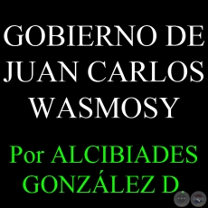 EL GOBIERNO DE JUAN CARLOS WASMOSY - Por ALCIBIADES GONZLEZ DELVALLE