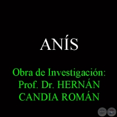 ANÍS - Obra de Investigación: Prof. Dr. HERNÁN CANDIA ROMÁN