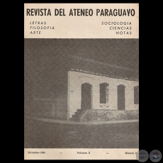 REVISTA DEL ATENEO PARAGUAYO - DIC. 1965 - N° 3 - Director: ADRIANO IRALA BURGOS