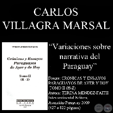 VARIACIONES SOBRE NARRATIVA DEL PARAGUAY (Ensayo de Carlos Villagra Marsal)