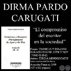 EL COMPROMISO DEL ESCRITOR EN LA SOCIEDAD - Ensayo de DIRMA PARDO DE CARUGATI
