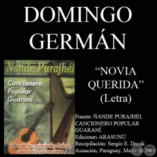 NOVIA QUERIDA - Letra: DOMINGO GERMÁN - Música:  CARLOS BORDÓN
