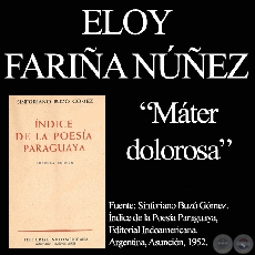 MATER DOLOROSA, 1922 - Poesía de ELOY FARIÑA NÚÑEZ