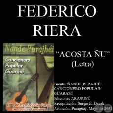 ACOSTA ÑU - Letra: FEDERICO RIERA - Música: EMILIO BIGGI