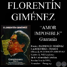 AMOR IMPOSIBLE - Guarania, letra y música de FLORENTÍN GIMÉNEZ