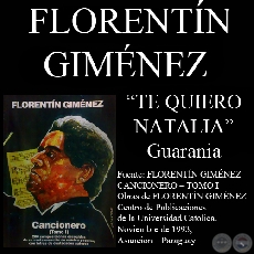 TE QUIERO NATALIA - Guarania, letra y música de FLORENTÍN GIMÉNEZ