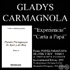 EXPERIENCIA y CARTA A PAPÁ (Poesías de Gladys Carmagnola)