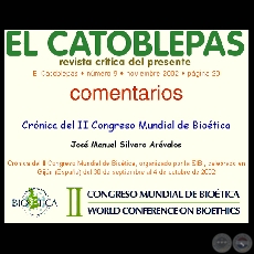 CRÓNICA DEL II CONGRESO MUNDIAL DE BIOÉTICA (Por JOSÉ MANUEL SILVERO ARÉVALOS)