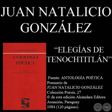 ELEGAS DE TENOCHTITN - Poesa de JUAN NATALICIO GONZLEZ - Ao 1984