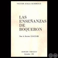 LAS ENSEANZAS DE BOQUERN, 1981 - Por VCTOR AYALA QUEIROLO