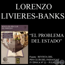 EL PROBLEMA DEL ESTADO - Ensayo de LORENZO LIVIERES-BANKS 