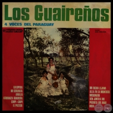 LOS GUAIREÑOS - 4 Voces del Paraguay - Lp 1965
