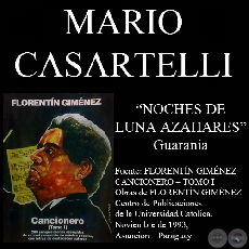 NOCHES DE LUNA AZAHARES - Guarania, letra de MARIO CASARTELLI