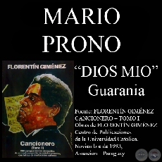 DIOS MIO (Guarania, letra de MARIO PRONO)
