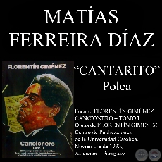 CANTARITO - Polca, letra de MATÍAS FERREIRA DÍAZ