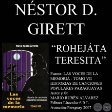 ROHEJÁTA TERESITA - Letra y música: NÉSTOR DAMIÁN GIRETT