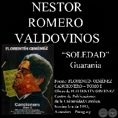 SOLEDAD - Guarania, letra de NSTOR ROMERO VALDOVINOS