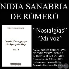 NOSTALGIAS y MI VOZ - Poesías de Nidia Sanabria de Romero - Año 1995