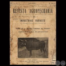 1930 - N° 18 - REVISTA AGROPECUARIA Y DE INDUSTRIAS RURALES - Director GUILLERMO TELL BERTONI