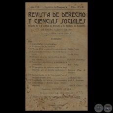 REVISTA DE DERECHO Y CIENCIAS SOCIALES - AÑO VIII - NÚMEROS 27 y 28 - Director: CELSO R. VELÁZQUEZ 